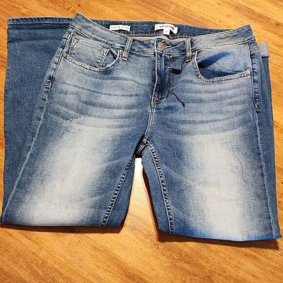 NWT Vigoss Thompson Tomboy Jeans Denim Distressed Size 32 - Picture 3 of 7